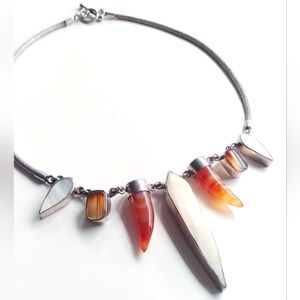 Artisan Crafted Agate MOP Necklace